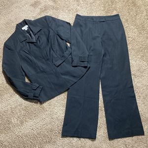 Worthington Petite Size 8P Black Pant Suit Women 2PC Career Church Business